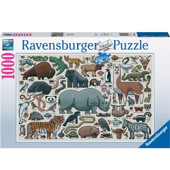 New sealed Ravensburger 1000pcs Adult Puzzle-You Wild Animal by Mario Zucca - Picture 1 of 16